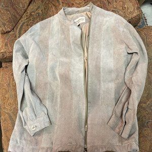 Vintage Deerskin Trading Post Zipup Jacket Size M